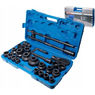 Forcekraft Klucze Nasadowe Udarowe 3/4''+1' 26El 6-Kąt Forcekraft Klucze Nasadowe Udarowe 3/4''+1' 26El 6-Kąt