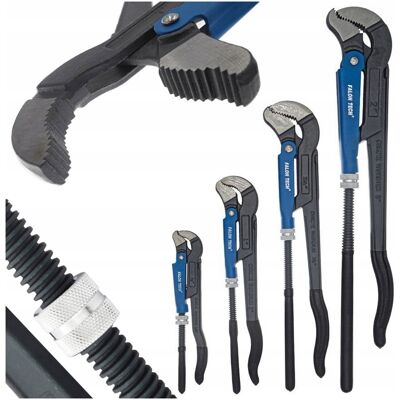 Falon-Tech KLUCZE NASTAWNE DO RUR SZCZYPCE HYDRAULICZNE WĄSKIE ŻABA SZWED 240-530mm 4x Falon-Tech KLUCZE NASTAWNE DO RUR SZCZYPCE HYDRAULICZNE WĄSKIE ŻABA SZWED 240-530mm 4x
