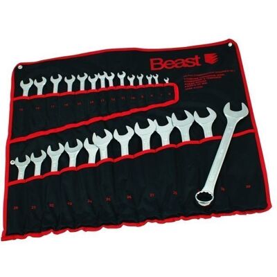 Beast Klucze Płasko-Oczkowe 6-32 Mm 26 Sztuk Cv Beast Klucze Płasko-Oczkowe 6-32 Mm 26 Sztuk Cv