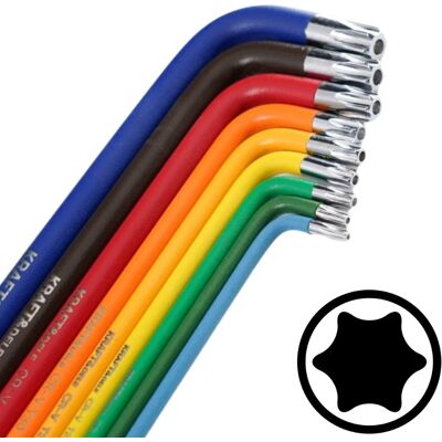 Klucze TORX zestaw T10-T50 9szt kolorowe Kraft&Dele; KD11930 Klucze TORX zestaw T10-T50 9szt kolorowe Kraft&Dele; KD11930