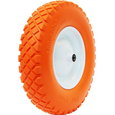 Koło do taczki pełne PU 4.00x8 fi 12mm Knobby TOOLPARK Koło do taczki pełne PU 4.00x8 fi 12mm Knobby TOOLPARK
