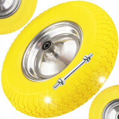 Inny producent KOŁO KÓŁKO BEZDĘTKOWE DO WÓZKA TACZKI 40cm 4.80/4.00-8 PEŁNE PU + oś Inny producent KOŁO KÓŁKO BEZDĘTKOWE DO WÓZKA TACZKI 40cm 4.80/4.00-8 PEŁNE PU + oś
