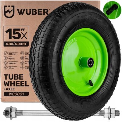 Inny producent KOŁO KÓŁKO DO TACZKI 15' 4,8/4,00x8 6PR 250KG MOCNE Z DĘTKĄ POMPOWANE WUBER Inny producent KOŁO KÓŁKO DO TACZKI 15' 4,8/4,00x8 6PR 250KG MOCNE Z DĘTKĄ POMPOWANE WUBER