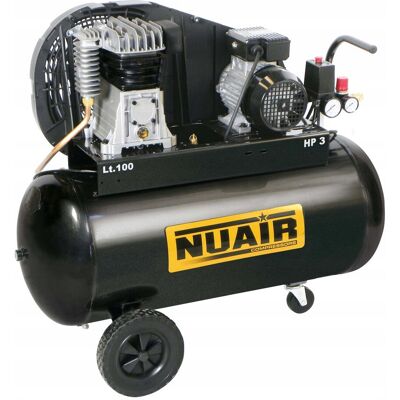 Kompresor olejowy dwutłokowy 100l 10bar 2,2KW 400V 330l/min mobilny NuAir Kompresor olejowy dwutłokowy 100l 10bar 2,2KW 400V 330l/min mobilny NuAir