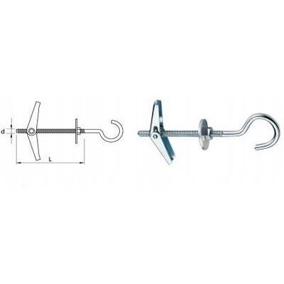 unimet KOTWA STALOWA PARASOLKA HAK SUFITOWY 4*75MM - 20 SZT - KOL SP 4*75H unimet KOTWA STALOWA PARASOLKA HAK SUFITOWY 4*75MM - 20 SZT - KOL SP 4*75H