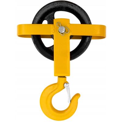 ADGO Krążek Budowlany 120mm Bloczek Hak z Zabezpieczeniem do Wyciągania Ręcznego ADGO Krążek Budowlany 120mm Bloczek Hak z Zabezpieczeniem do Wyciągania Ręcznego