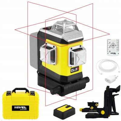 LASER KRZYŻOWY NIVEL SYSTEM CZERWONA WIĄZKA BLUETOOTH CLx3R LASER KRZYŻOWY NIVEL SYSTEM CZERWONA WIĄZKA BLUETOOTH CLx3R