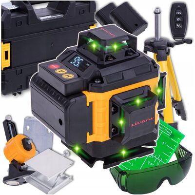 Zlaro Laser Krzyżowy Poziomica Laserowa 360 Statyw Blokada Wahadła 16 linii Zlaro Laser Krzyżowy Poziomica Laserowa 360 Statyw Blokada Wahadła 16 linii