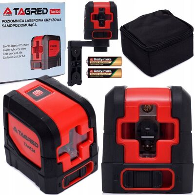 Tagred LASER KRZYŻOWY POZIOMICA LASEROWA UCHWYT MAG ETUI Tagred LASER KRZYŻOWY POZIOMICA LASEROWA UCHWYT MAG ETUI