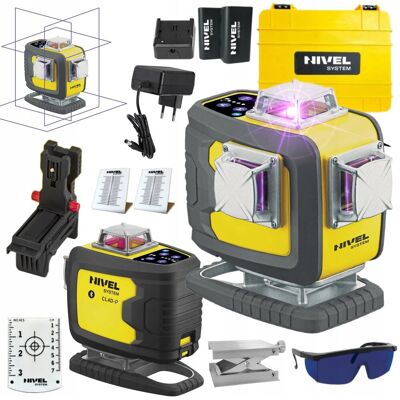 Laser krzyżowy z wiązką fioletową Nivel System CL4D-P Laser krzyżowy z wiązką fioletową Nivel System CL4D-P