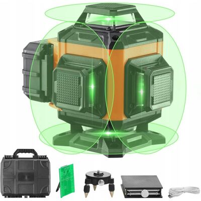 Vevor Laser obrotowy krzyżowy niwelator poziomica laserowa 16 linii 30m Vevor Laser obrotowy krzyżowy niwelator poziomica laserowa 16 linii 30m