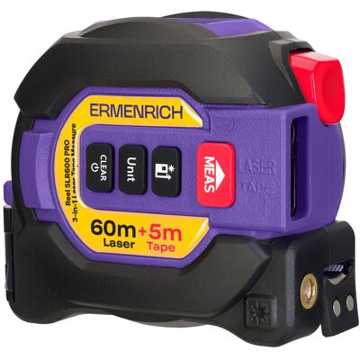 Laserowa taśma miernicza 3 w 1 Ermenrich Reel SLR600 PRO Laserowa taśma miernicza 3 w 1 Ermenrich Reel SLR600 PRO