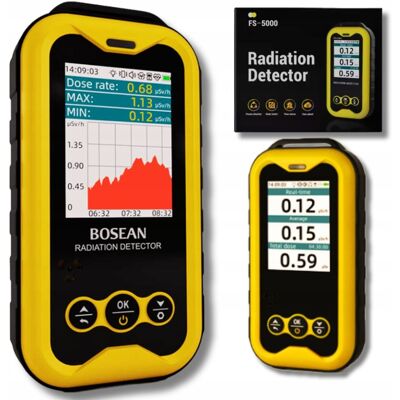 Inny producent Licznik Geigera Bosean FS-5000 Promieniowania Jądrowego Dozymetr Inny producent Licznik Geigera Bosean FS-5000 Promieniowania Jądrowego Dozymetr