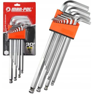 Mar-Pol Zestaw Klucze Imbusowe Imbus 1.5-14Mm 12Pcs 'Długie' Z Kulką M66432 Mar-Pol Zestaw Klucze Imbusowe Imbus 1.5-14Mm 12Pcs 'Długie' Z Kulką M66432