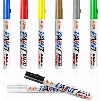 Inny producent MARKERY 8 SZTUK WODOODPORNE METALICZNE AKRYLOWE DO MALOWANIA RÓŻNOKOLOROWE Inny producent MARKERY 8 SZTUK WODOODPORNE METALICZNE AKRYLOWE DO MALOWANIA RÓŻNOKOLOROWE