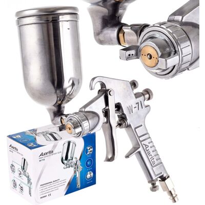 Metalowy Pistolet lakierniczy W-71G AUARITA 1,5mm boczny uchylny zbiornik Metalowy Pistolet lakierniczy W-71G AUARITA 1,5mm boczny uchylny zbiornik