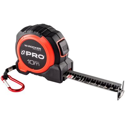 Miara zwijana, metrówka kieszonkowa W-ROCKER 10m 32mm (MZ919) PRO Miara zwijana, metrówka kieszonkowa W-ROCKER 10m 32mm (MZ919) PRO