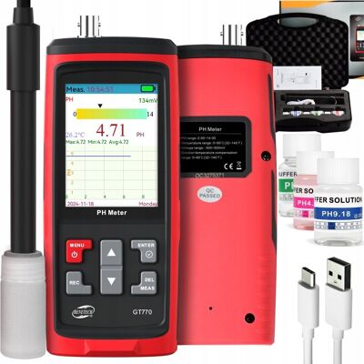 Benetech MIERNIK pH i TEMPERATURY TESTER WODY KWASOMIERZ ATC AUTOKALIBRACJA NAPIĘCIE Benetech MIERNIK pH i TEMPERATURY TESTER WODY KWASOMIERZ ATC AUTOKALIBRACJA NAPIĘCIE