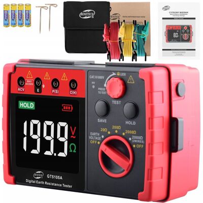 Benetech MIERNIK REZYSTANCJI UZIEMIENIA tester cyfrowy LCD Benetech MIERNIK REZYSTANCJI UZIEMIENIA tester cyfrowy LCD