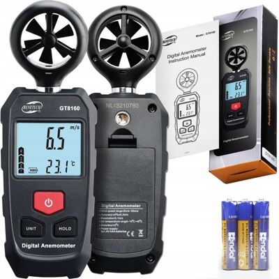 Benetech MIERNIK WIATRU ANEMOMETR WIATROMIERZ POMIAR PRĘDKOŚCI POWIETRZA TEMPERATURY Benetech MIERNIK WIATRU ANEMOMETR WIATROMIERZ POMIAR PRĘDKOŚCI POWIETRZA TEMPERATURY