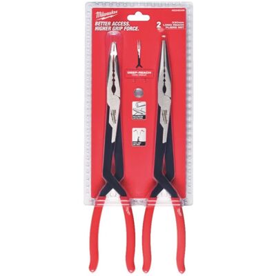MILWAUKEE ZESTAW SZCZYPIEC WYDŁUŻONYCH PROSTE 326mm 2 SZTUKI MILWAUKEE ZESTAW SZCZYPIEC WYDŁUŻONYCH PROSTE 326mm 2 SZTUKI