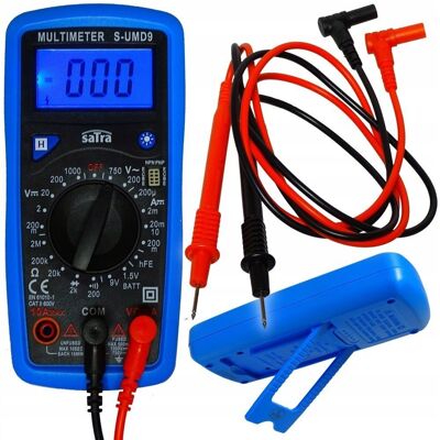 Satra Multimetr Cyfrowy Elektryczny Miernik Prądu Lcd Satra Multimetr Cyfrowy Elektryczny Miernik Prądu Lcd