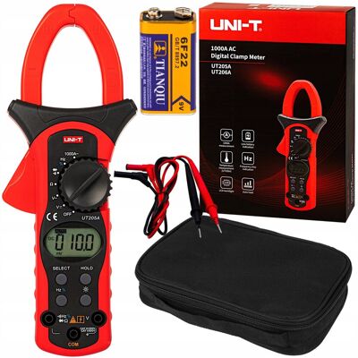 Uni-T Multimetr Miernik Prądu Cęgowy Zestaw 1000A Ut205A Uni-T Multimetr Miernik Prądu Cęgowy Zestaw 1000A Ut205A