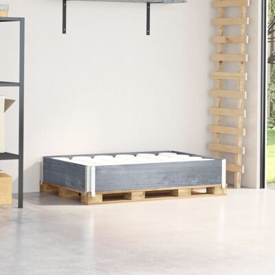 VMP Nadstawka Paletowa, Szara, 120x80 Cm, Lite Drewno Sosnowe VMP Nadstawka Paletowa, Szara, 120x80 Cm, Lite Drewno Sosnowe