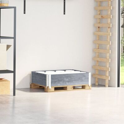 VMP Nadstawka Paletowa, Szara, 80x60 Cm, Lite Drewno Sosnowe VMP Nadstawka Paletowa, Szara, 80x60 Cm, Lite Drewno Sosnowe