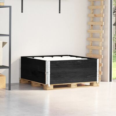 VMP Nadstawki paletowe, 2 szt., czarne, 100x100 cm, drewno sosnowe VMP Nadstawki paletowe, 2 szt., czarne, 100x100 cm, drewno sosnowe