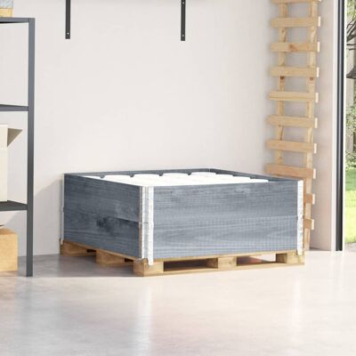 VMP Nadstawki paletowe, 2 szt., szare, 100x100 cm, drewno sosnowe VMP Nadstawki paletowe, 2 szt., szare, 100x100 cm, drewno sosnowe