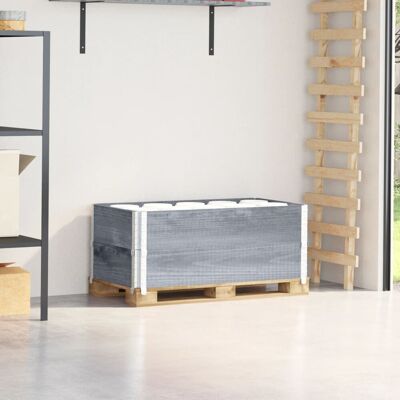 VMP Nadstawki paletowe, 2 szt., szare, 100x50 cm, drewno sosnowe VMP Nadstawki paletowe, 2 szt., szare, 100x50 cm, drewno sosnowe
