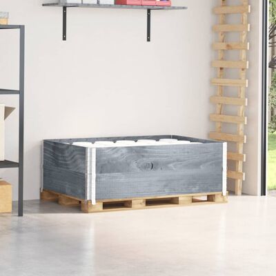 VMP Nadstawki paletowe, 2 szt., szare, 120x80 cm, drewno sosnowe VMP Nadstawki paletowe, 2 szt., szare, 120x80 cm, drewno sosnowe