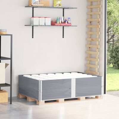 VMP Nadstawki paletowe, 2 szt., szare, 150x100 cm, drewno sosnowe VMP Nadstawki paletowe, 2 szt., szare, 150x100 cm, drewno sosnowe
