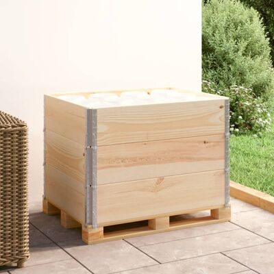 VMP Nadstawki paletowe, 3 szt., 60x80 cm, lite drewno sosnowe VMP Nadstawki paletowe, 3 szt., 60x80 cm, lite drewno sosnowe