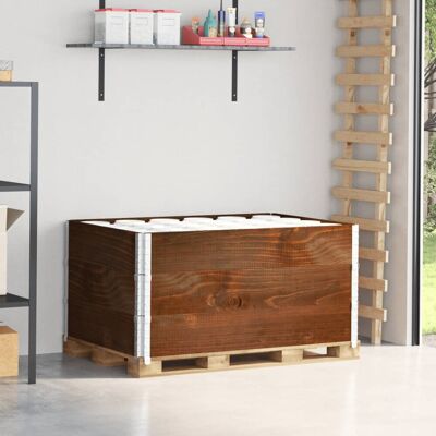 VMP Nadstawki paletowe, 3 szt., brązowe, 120x80 cm, drewno sosnowe VMP Nadstawki paletowe, 3 szt., brązowe, 120x80 cm, drewno sosnowe