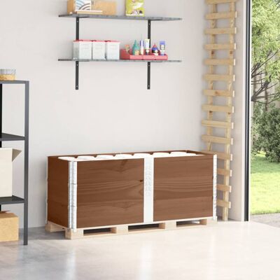 VMP Nadstawki paletowe, 3 szt., brązowe, 150x50 cm, drewno sosnowe VMP Nadstawki paletowe, 3 szt., brązowe, 150x50 cm, drewno sosnowe