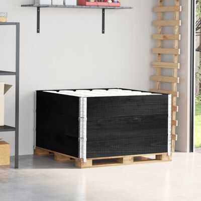 VMP Nadstawki paletowe, 3 szt., czarne, 100x100 cm, drewno sosnowe VMP Nadstawki paletowe, 3 szt., czarne, 100x100 cm, drewno sosnowe