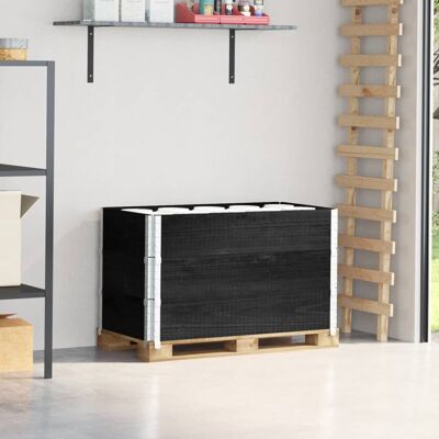 VMP Nadstawki paletowe, 3 szt., czarne, 100x50 cm, drewno sosnowe VMP Nadstawki paletowe, 3 szt., czarne, 100x50 cm, drewno sosnowe