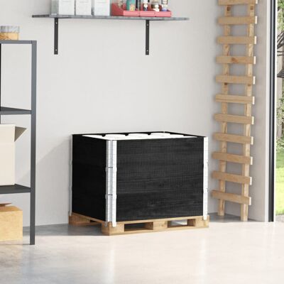 VMP Nadstawki paletowe, 3 szt., czarne, 80x60 cm, drewno sosnowe VMP Nadstawki paletowe, 3 szt., czarne, 80x60 cm, drewno sosnowe
