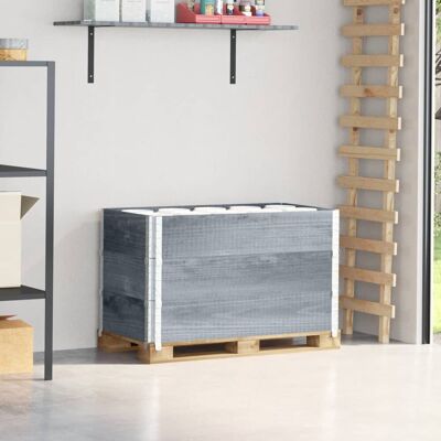 VMP Nadstawki paletowe, 3 szt., szare, 100x50 cm, drewno sosnowe VMP Nadstawki paletowe, 3 szt., szare, 100x50 cm, drewno sosnowe