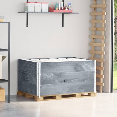 VMP Nadstawki paletowe, 3 szt., szare, 120x80 cm, drewno sosnowe VMP Nadstawki paletowe, 3 szt., szare, 120x80 cm, drewno sosnowe