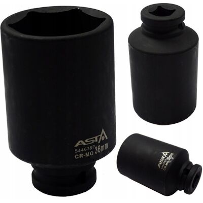 Nasadka udarowa długa 36 MM 1/2' ASTA Nasadka udarowa długa 36 MM 1/2' ASTA