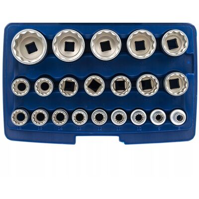 BGS Technic Nasadki Dwunastokątne 8-36mm 1/2 Cr-V 21szt Spline BGS Technic Nasadki Dwunastokątne 8-36mm 1/2 Cr-V 21szt Spline