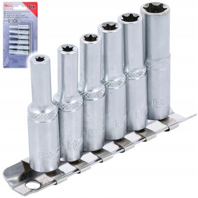 BGS Technic Nasadki Torx długie E4-E10 Zestaw nasadek 6szt. 1/4' BGS-Germany BGS Technic Nasadki Torx długie E4-E10 Zestaw nasadek 6szt. 1/4' BGS-Germany