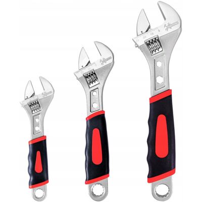 Inny producent NAVEGANDO Zestaw Kluczy Nastawnych 3-cz. Ergonomiczny Uchwyt 150-250mm Inny producent NAVEGANDO Zestaw Kluczy Nastawnych 3-cz. Ergonomiczny Uchwyt 150-250mm