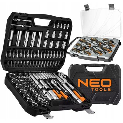 GTX Poland Neo Klucze Nasadowe 110 El. 1/4 1/2 Walizka + Zestaw Śrubokrętów 9 Szt. GTX Poland Neo Klucze Nasadowe 110 El. 1/4 1/2 Walizka + Zestaw Śrubokrętów 9 Szt.