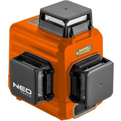 GTX Poland NEO TOOLS, Laser 3D, czerwony, walizka, tarcza celownicza, magnetyczny uchwyt, ładowarka, 75-104 GTX Poland NEO TOOLS, Laser 3D, czerwony, walizka, tarcza celownicza, magnetyczny uchwyt, ładowarka, 75-104
