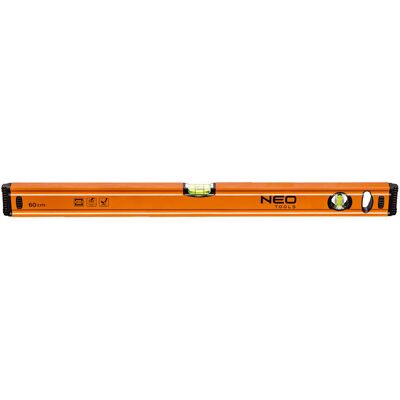 GTX Poland NEO TOOLS, Poziomnica aluminiowa 60 cm, 2 libelle, 71-062 GTX Poland NEO TOOLS, Poziomnica aluminiowa 60 cm, 2 libelle, 71-062