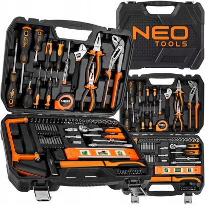 NEO TOOLS - 10-202 - 88 sztuk - Czarna plastikowa obudowa - Zestaw narzędzi NEO TOOLS - 10-202 - 88 sztuk - Czarna plastikowa obudowa - Zestaw narzędzi